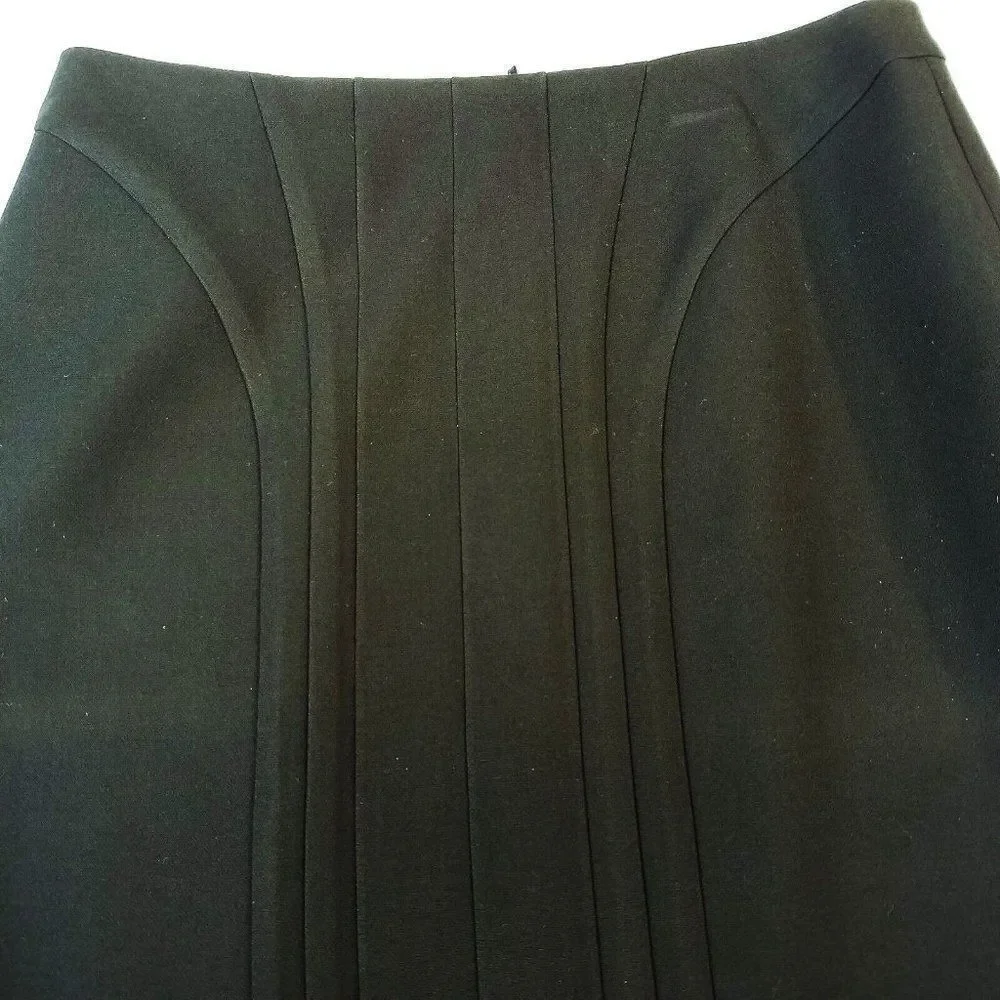 BOSS by Hugo Boss VILADI Pencil Skirt Black Size 4 Decorative Seams Front